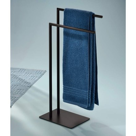 Kovový věšák na ručníky Kela KL-22495 černý ve tvaru L 30,0x20,0x81,0cm (1)