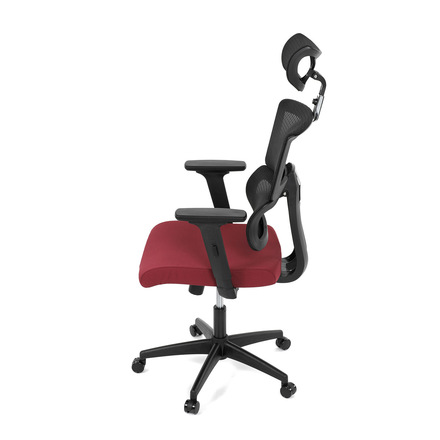 Kancelářská židle Autronic Kancelářská židle, potah bordó látka a černá síťovina MESH, houpací mech. (KA-B1025 BOR) (15)