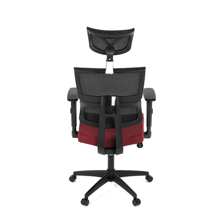 Kancelářská židle Autronic Kancelářská židle, potah bordó látka a černá síťovina MESH, houpací mech. (KA-B1025 BOR) (18)