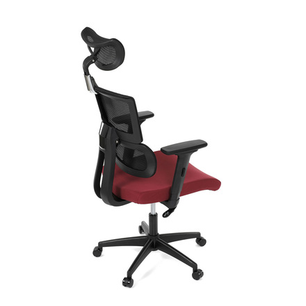 Kancelářská židle Autronic Kancelářská židle, potah bordó látka a černá síťovina MESH, houpací mech. (KA-B1025 BOR) (20)