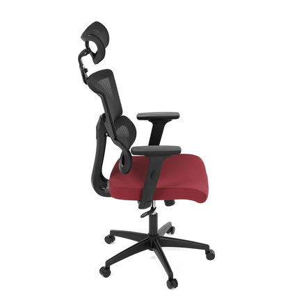 Kancelářská židle Autronic Kancelářská židle, potah bordó látka a černá síťovina MESH, houpací mech. (KA-B1025 BOR) (21)