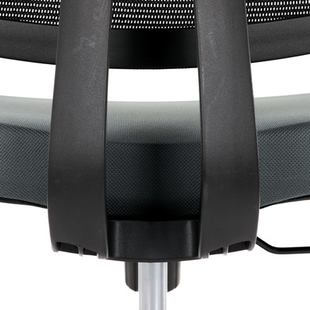 Kancelářská židle Autronic Kancelářská židle, potah šedá látka a černá síťovina MESH, houpací mech. (KA-B1025 GREY) (39)