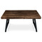 Moderní jídelní stůl Autronic Jídelní stůl, 160x90x76 cm, MDF deska, dýha borovice, kovové nohy, černý lak (HT-534 PINE) (4)
