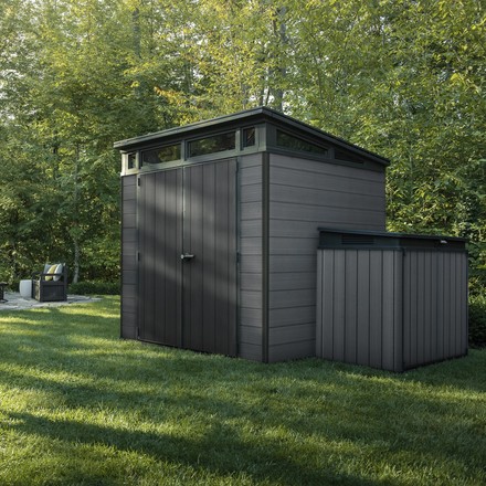 Zahradní domek Keter Cortina 7x7 grafitový, s podlahou