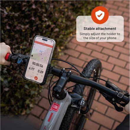 Držák na mobil Fixed Bikee Plus - černý (5)