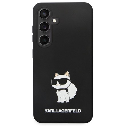 Kryt na mobil Karl Lagerfeld Liquid Silicone Choupette NFT na Samsung Galaxy S24 - černý