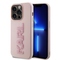 Kryt na mobil Karl Lagerfeld 3D Rubber Glitter Logo Karl na Apple iPhone 15 Pro Max - růžový (1)