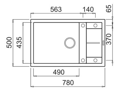 Granitový kuchyňský dřez s odkapem Elleci UNICO 310 G51 (1)
