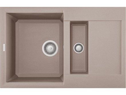 Granitový kuchyňský dřez s vaničkou a odkapem Elleci EASY 325 G43