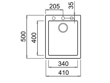 Granitový kuchyňský dřez Elleci QUADRA 100 K86 (1)
