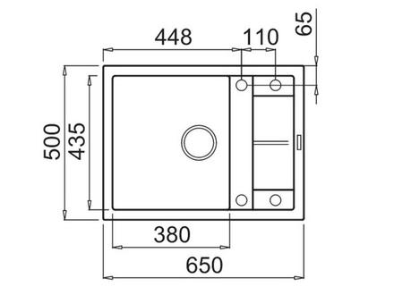 Granitový kuchyňský dřez s odkapem Elleci UNICO 125 K96 (1)