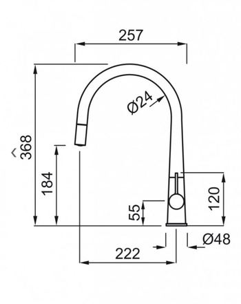Páková vodovodní baterie se sprchou Elleci ATHENA PLUS G40 (1)