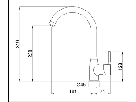 Páková vodovodní baterie Elleci C01 CADDY G51 (1)