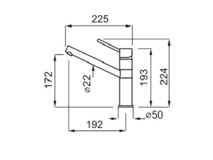 Páková vodovodní baterie Elleci SAVA G68 (1)