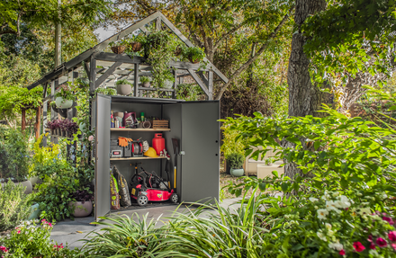 Zahradní domek Keter Premier High Store šedá (1)