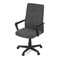 Kancelářská židle Autronic Kancelářská židle, černý plast, šedá látka, kolečka pro tvrdé podlahy (KA-L607 GREY2) (14)