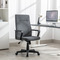 Kancelářská židle Autronic Kancelářská židle, černý plast, šedá látka, kolečka pro tvrdé podlahy (KA-L607 GREY2) (1)