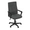 Kancelářská židle Autronic Kancelářská židle, černý plast, šedá látka, kolečka pro tvrdé podlahy (KA-L607 GREY2) (24)