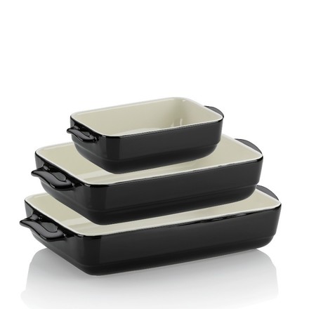 Servírovací a zapékací miska Kela KL-15292 Malin keramická světle šedá 32,0x19,0x6,5cm (3)