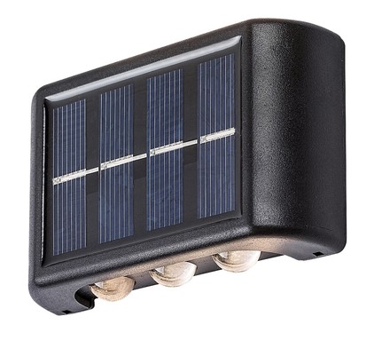 Solární svítidlo Rabalux 77024 Kangton LED IP44 1,2W černá 3000K