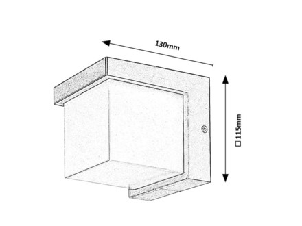 Venkovní nástěnné svítidlo Rabalux 77095 Andelle LED IP54 10W černá 3000K (3)
