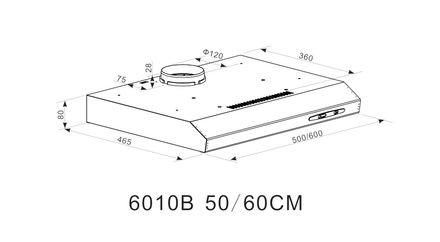 Klasický odsavač par Candy CFT610/5S/1/4U (3)