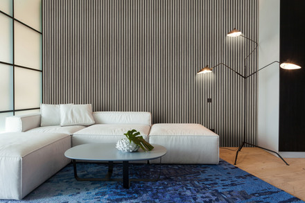 Akustický panel G21 270x60,5x2,1 cm, šedý dub (6)