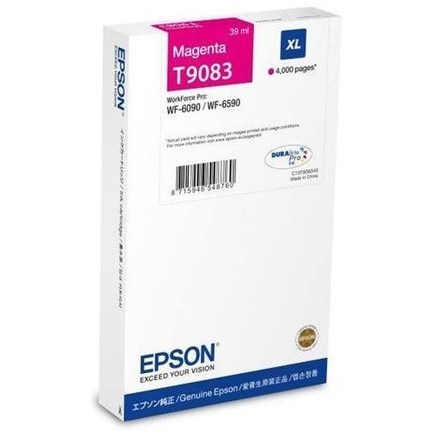 Inkoustová náplň Epson T9083 XL, 4000 stran originální - červená
