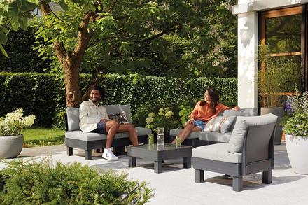 Zahradní nábytek Keter Elements 5místný modulární set grafitový (10)