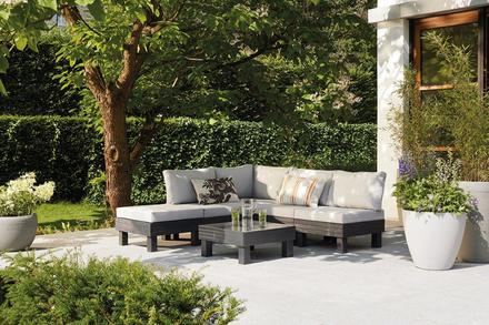 Zahradní nábytek Keter Elements 5místný modulární set grafitový (9)