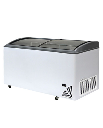 Pultová mraznička prosklené oblé víko Byfal ARO 606/2 Grey Edge