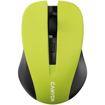 Počítačová myš Canyon CMSW1 optická/ 4 tlačítek/ 1600DPI - žlutá