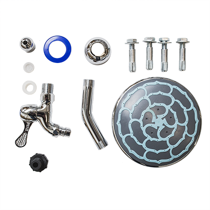 Solární sprcha Hawaj 38 l s ruční sprchou | černá (6)