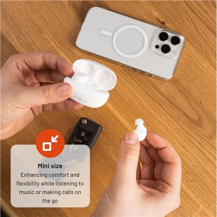 Bezdrátová sluchátka do uší Fixed FIXBDS-WH (5)