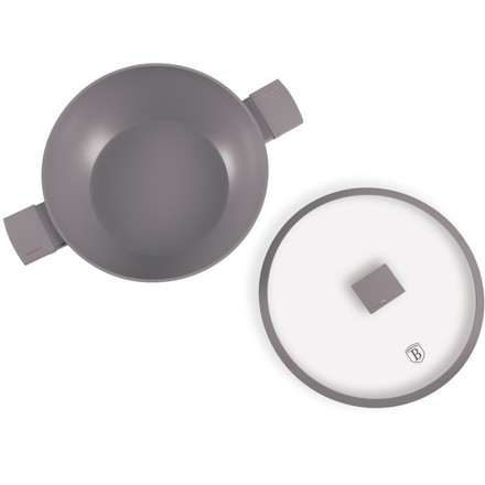 Wok pánev s poklicí Berlingerhaus BH-8095, 30 cm, Taupe Collection (3)