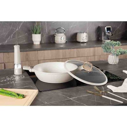 Pánev hluboká s poklicí s titanovým povrchem Berlingerhaus BH-8069 30 cm Sahara Collection (3)