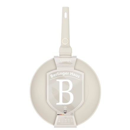 WOK pánev s poklicí s titanovým povrchem Berlingerhaus BH-8063 28 cm Sahara Collection (5)