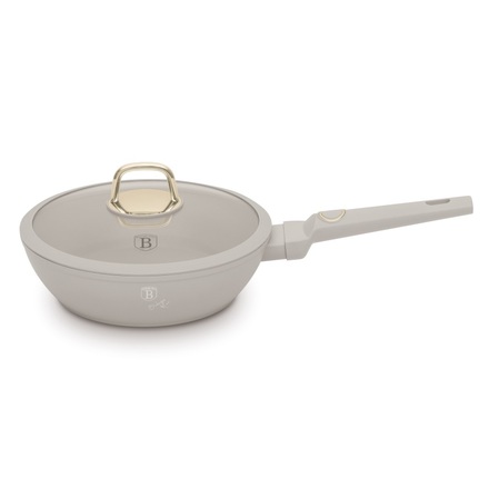 Pánev hluboká s poklicí s titanovým povrchem Berlingerhaus BH-8062 24 cm Sahara Collection (7)