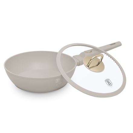 Pánev hluboká s poklicí s titanovým povrchem Berlingerhaus BH-8062 24 cm Sahara Collection (8)