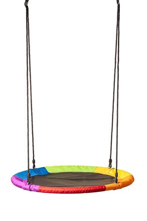 Houpačka Woody Houpací kruh (průměr 100cm), duhový
