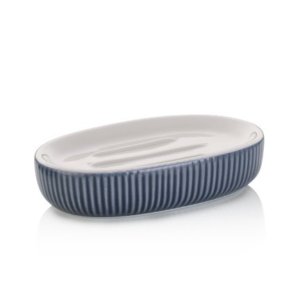 Miska na mýdlo Kela KL-24424 Ava keramická kouřově modrá 13,5x8,5x3,0cm