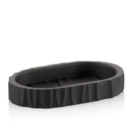 Miska na mýdlo Kela KL-23764 Merida polyresin černá 15,0x9,0x2,5cm