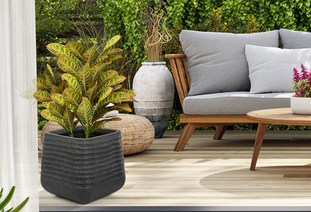 Květináč G21 Lava Cube 38 x 38 x 37 (7)