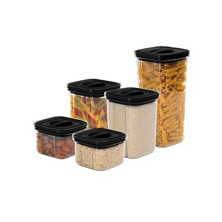 Sada boxů na potraviny Berlingerhaus BH-8577 10 ks černá (1)