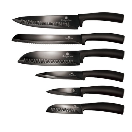 Sada nožů Berlingerhaus BH-2607 s nepřilnavým povrchem 6 ks Black Collection