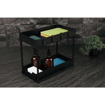 Kuchyňský organizér Berlingerhaus BH-8547 dvoupatrový černý (2)