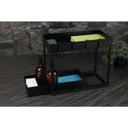 Kuchyňský organizér Berlingerhaus BH-8547 dvoupatrový černý (3)