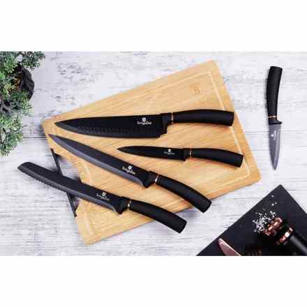 Sada nožů Berlingerhaus BH-2421 ve stojanu 8 ks Black Rose Collection (5)