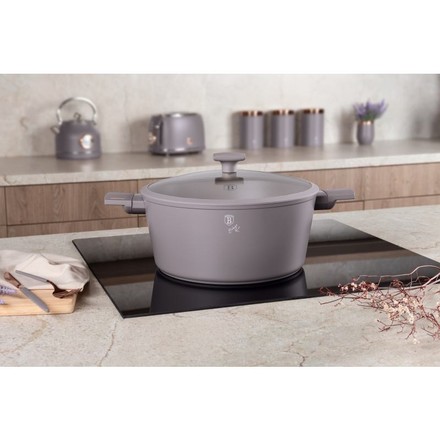 Kastrol s titanovým povrchem Berlingerhaus BH-8103 s poklicí 30 cm Taupe Collection (7)