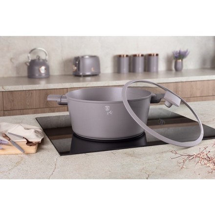 Kastrol s titanovým povrchem Berlingerhaus BH-8103 s poklicí 30 cm Taupe Collection (8)